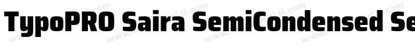TypoPRO Saira SemiCondensed SemiCon字体转换